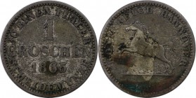 Altdeutsche Münzen und Medaillen, HANNOVER. 1 Groschen 1865, Silber. Sehr Schön