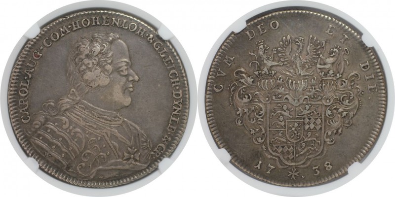 Altdeutsche Münzen und Medaillen, HOHENLOHE-KIRCHBERG. Karl August (1737-1767). ...