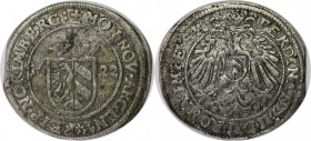 Altdeutsche Münzen und Medaillen, NÜRNBERG. Ferdinand II. 15 Kreuzer ( 1/8 Taler) 1622, Silber. KM 60 . Sehr schön