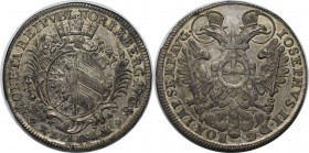Altdeutsche Münzen und Medaillen, NÜRNBERG, Stadt. Taler 1768 SR. Gekröntes Wappen in reich verzierter Kartusche. / Nimbierter Reichsadler, Titel Jose...