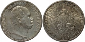 Altdeutsche Münzen und Medaillen, PREUßEN. Wilhelm I (1861-1888). Taler 1867 A, Silber. Vorzüglich-Stempelglanz. Kratzer. Flecken