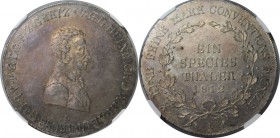 Altdeutsche Münzen und Medaillen, REUSS-OBERGREITZ. Heinrich XIII (1800-12). Taler 1812 L, Silber. Dav. 796. KM 101. AKS-3. NGC AU-58