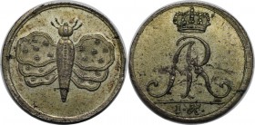 Altdeutsche Münzen und Medaillen, SACHSEN. Friedrich August I., der Starke, (1694-1733), 1697 König von Polen. Groschen 1708. Dresden, Schmetterlingsg...