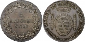 Altdeutsche Münzen und Medaillen, Herzogtum Sachsen-Saalfeld-Coburg. Franz Friedrich Anton (1800-1806). Taler (Konventionstaler) 1805. Dav. 831. Vorzü...