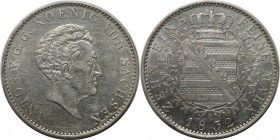 Altdeutsche Münzen und Medaillen, SACHSEN. Anton (1827-1836). Taler 1832 S, Silber. KM #1120. AKS 66. Vorzüglich. Kratzer
