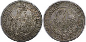 Altdeutsche Münzen und Medaillen, SACHSEN - ALBERTINE. Christian II, Johann Georg I und August (1601-1611). 1 Taler 1611, Silber. Dav. 7566. Vorzüglic...