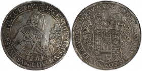 Altdeutsche Münzen und Medaillen, SACHSEN - ALTENBURG. Coburg Mint. Friedrich Wilhelm II (1639-69). Taler 1641 EFS, Silber. Dav. - (zu 7390, dort als ...