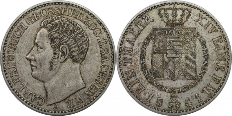 Altdeutsche Münzen und Medaillen, SACHSEN - WEIMAR - EISENACH. Carl Friedrich (1...