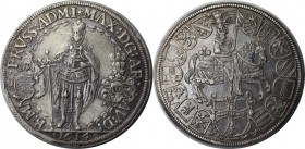 Altdeutsche Münzen und Medaillen, TEFFTON ORDEN. Deutscher Orden Maximilian I. Erzherzog von Österreich (1590-1618). 2 Taler (Dicker Doppeltaler) 1614...