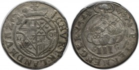 Altdeutsche Münzen und Medaillen, TRIER. Johann Hugo von Orsbeck (1676 - 1711). III Petermenger 1708 GG, Silber. KM 191. Schön 8. Sehr schön+