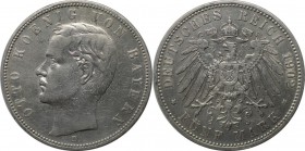 Deutsche Münzen und Medaillen ab 1871, REICHSSILBERMÜNZEN, Bayern, Otto (1886-1913). 5 Mark 1902 D, Silber. Jaeger 46. Sehr schön
