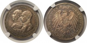 Deutsche Münzen und Medaillen ab 1871, REICHSSILBERMÜNZEN, Mecklenburg-Schwerin. Friedrich Franz IV. (1897-1918). Zur Jahrhundertfeier des Großherzogt...
