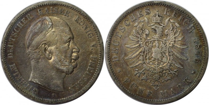 Deutsche Münzen und Medaillen ab 1871, REICHSSILBERMÜNZEN, Preußen, Wilhelm I (1...