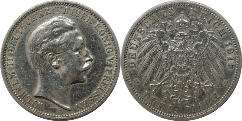 Deutsche Münzen und Medaillen ab 1871, REICHSSILBERMÜNZEN, Preußen, Wilhelm II (...