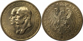 Deutsche Münzen und Medaillen ab 1871. Reichssilbermünze. Preußen. Wilhelm II(1888-1918). 3 Mark 1911 A. J.108. Silber. Vorzüglich. Kratzer
