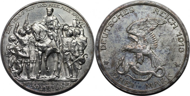 Deutsche Münzen und Medaillen ab 1871, REICHSSILBERMÜNZEN, Preußen, Wilhelm II (...