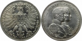 Deutsche Münzen und Medaillen ab 1871, REICHSSILBERMÜNZEN, Sachsen-Weimar-Eisenach. Wilhelm Ernst (1901-1918). 3 Mark 1915 A, zur 100 jahr-Feier. Silb...