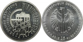 Deutsche Münzen und Medaillen ab 1945, BUNDESREPUBLIK DEUTSCHLAND. "25 Jahre Deutsche Einheit". 25 Euro 2015, Silber. Stempelglanz