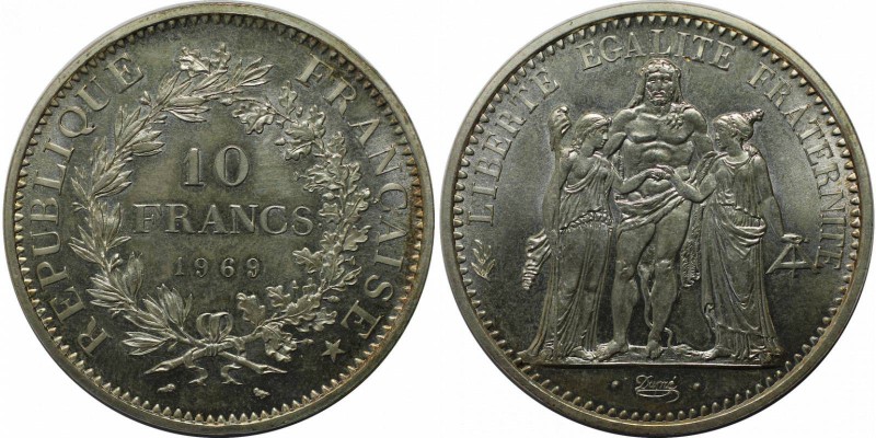 Europäische Münzen und Medaillen, Frankreich / Lothringen. 10 Francs 1969. Stemp...
