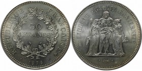 Europäische Münzen und Medaillen, Frankreich / Lothringen. 50 Francs 1975. Stempelglanz