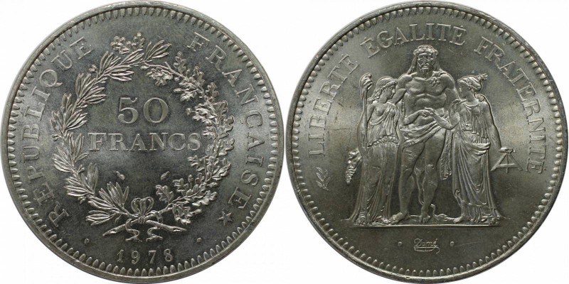 Europäische Münzen und Medaillen, Frankreich / Lothringen. 50 Francs 1978. Stemp...