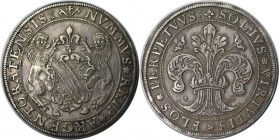 Europäische Münzen und Medaillen, Frankreich / France. ALSACE (ELSASS). Taler ND (Erste Hälfte 17. Jh.), Straßburg. Von zwei Löwen als Schildhalter ge...