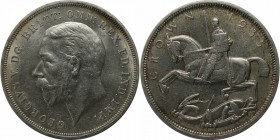 Europäische Münzen und Medaillen, Großbritannien / Vereinigtes Königreich / UK / United Kingdom. 1 Crown 1935, Silber. KM 842 . Vorzüglich