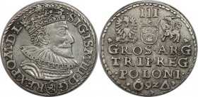 Europäische Münzen und Medaillen, Polen / Poland. Sigismund III Vasa (1587-1632). Dreigröscher (Trojak) 1592, Marienburg, 2.3 g. 21 mm. Silber. Kopick...