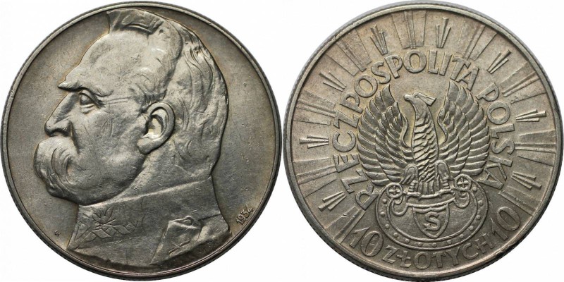 Europäische Münzen und Medaillen, Polen / Poland. Jozef Pilsudski. Adler mit Mün...