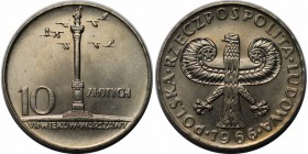 Europäische Münzen und Medaillen, Polen / Poland. 200 years Mint of Warsaaw. 10 Zloty 1966, Kupfer-Nickel. KM Y#56. Stempelglanz, Winz.Kratzer