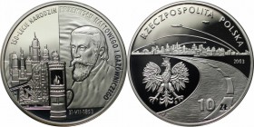 Europäische Münzen und Medaillen, Polen / Poland. Gedenkmünze. 150 Jahre Petroleum / Gasindustrie. 10 Zloty 2003, Silber. 0.42OZ. KM Y#469. Polierte P...