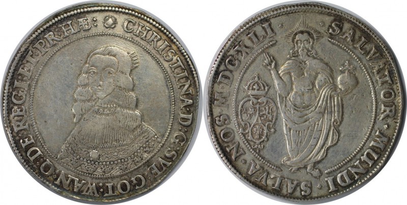 Europäische Münzen und Medaillen, Schweden / Sweden. Christina (1637-1654). Riks...