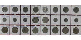 Europäische Münzen und Medaillen, Lots und Samllungen. Irland / Ireland.Lot von 12 münzen (1967-1999). 4х10 Pence 1975-1982, 3х10 Pence 1993-1999, 4х1...