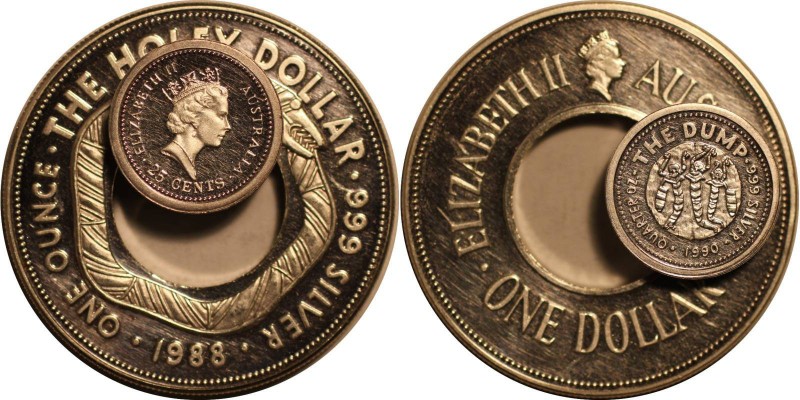 Weltmünzen und Medaillen , Australien / Australia. 1 Dollar 1988, Silber. 1 OZ. ...