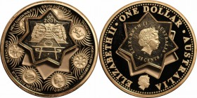 Weltmünzen und Medaillen , Australien / Australia. 1 Dollar 2001, Silber. 1 OZ. Polierle Platte