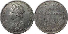 Weltmünzen und Medaillen , India. Bikanir. 1 Rupie 1892. Vorzüglich
