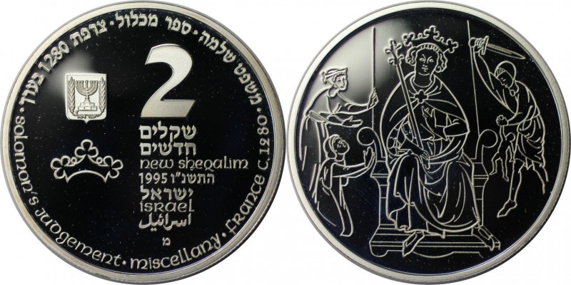 Weltmünzen und Medaillen , Israel. Biblische Geschichte - Salomons Urteil. 2 New...