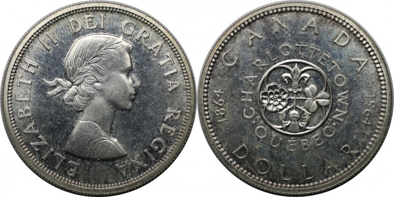 Weltmünzen und Medaillen , Kanada / Canada. Dollar 1964, 0.6 OZ. Silber. Stempel...