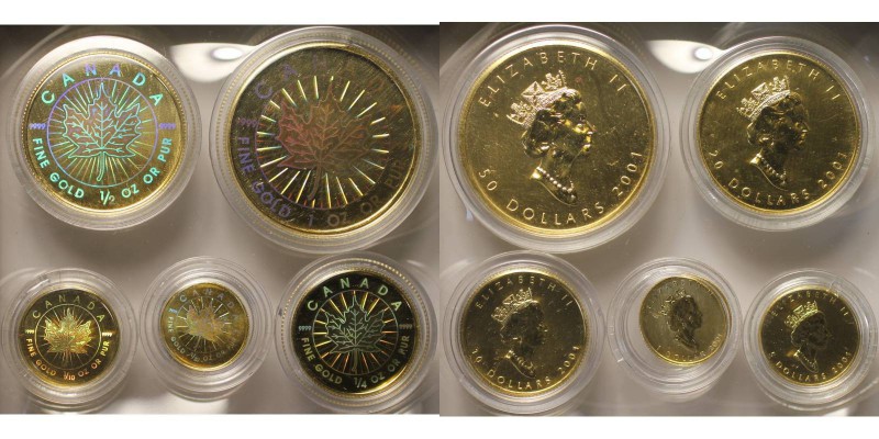 Weltmünzen und Medaillen , Lots und Samlungen. Kanada / Canada. 1,5,10,20,50 Dol...