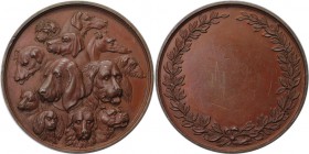 Medaillen und Jetons, Hundesport / Dog sports. Medaille ND, Kupfer. 48 mm. Vorzüglich