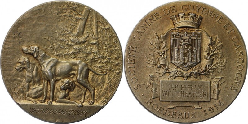 Medaillen und Jetons, Hundesport / Dog sports. "West-Highland-Terrier" Societe C...