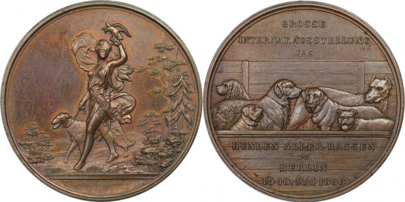 Medaillen und Jetons, Hundesport / Dog sports. Grosse Internat. "Ausstellung von...