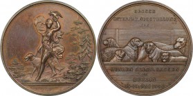 Medaillen und Jetons, Hundesport / Dog sports. Grosse Internat. "Ausstellung von Hunden Aller Rassen zu Berlin 15-18.Mai 1890". Medaille 1890, 51 mm. ...