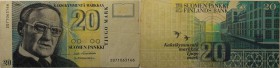 Banknoten, Finnland / Finland. 20 Markkaa 1993. Pick: 122. III