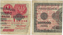 Banknoten, Polen / Poland. 1 Grosz 1924. Pick: 42b. F-VF