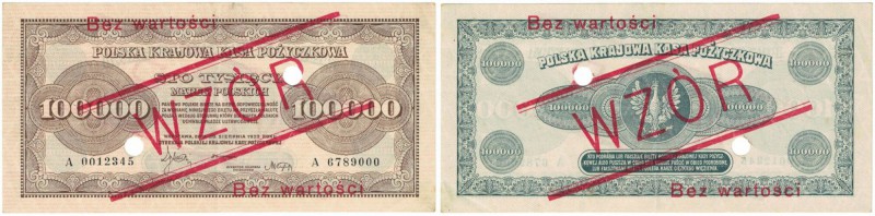 Banknoten, Polen / Poland. 100 000 Marek 1923. WZOR, Pick: 34s. XF
