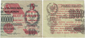 Banknoten, Polen / Poland. 5 Groszy 1924. Pick: 43b. VF