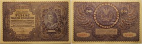 Banknoten, Polen / Poland. 1000 Marek 1919. II Serja BM NR 561,159. Pick 29. III