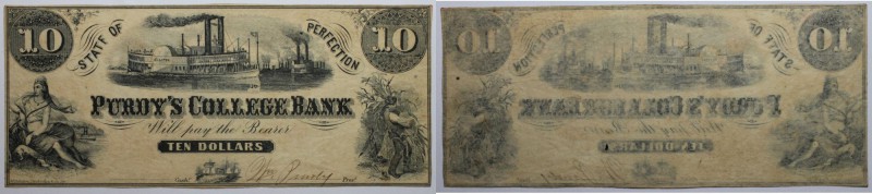 Banknoten, USA / Vereinigte Staaten von Amerika, Obsolete Banknotes. (Indianapol...