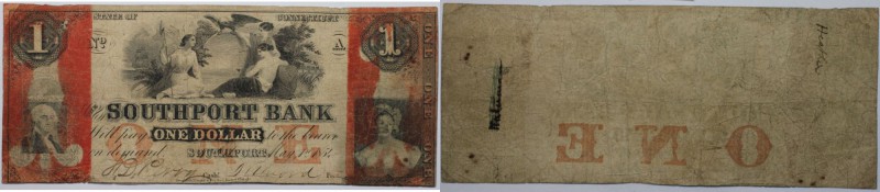 Banknoten, USA / Vereinigte Staaten von Amerika, Obsolete Banknotes. Southport, ...